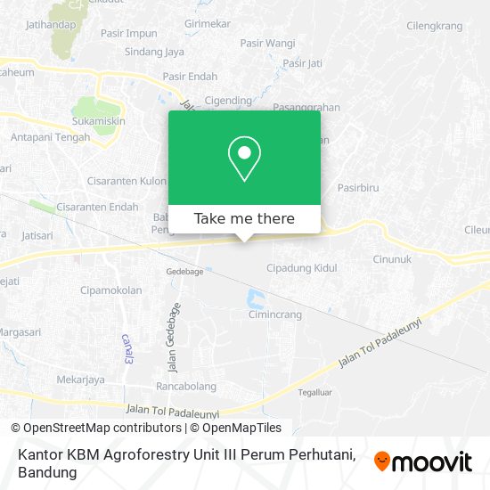 Kantor KBM Agroforestry Unit III Perum Perhutani map