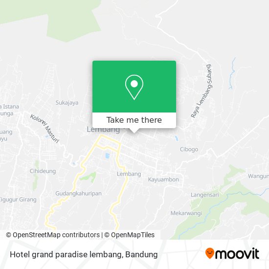 Hotel grand paradise lembang map