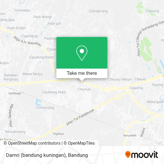 Damri (bandung kuningan) map