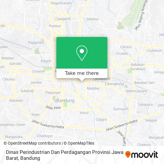 Dinas Perindustrian Dan Perdagangan Provinsi Jawa Barat map