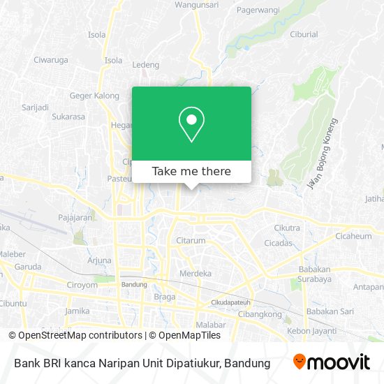 Bank BRI kanca Naripan Unit Dipatiukur map