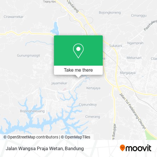Jalan Wangsa Praja Wetan map