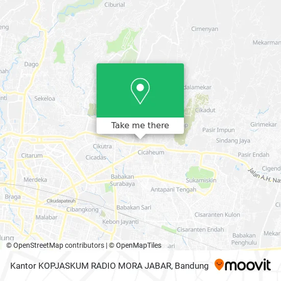 Kantor KOPJASKUM RADIO MORA JABAR map