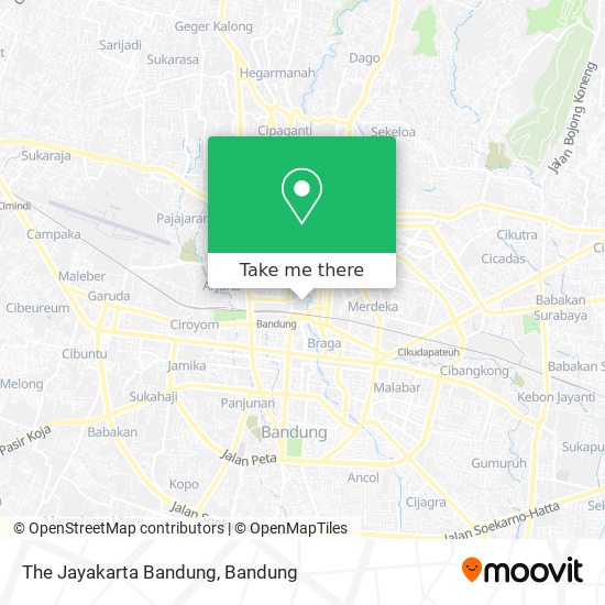 The Jayakarta Bandung map