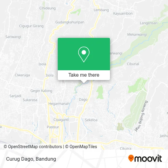 Curug Dago map