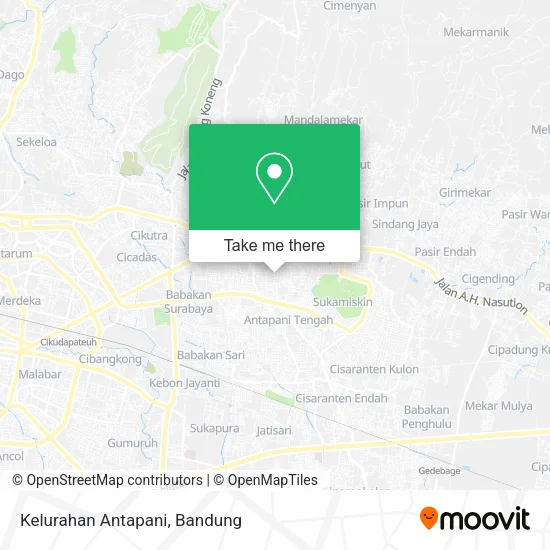 Kelurahan Antapani map