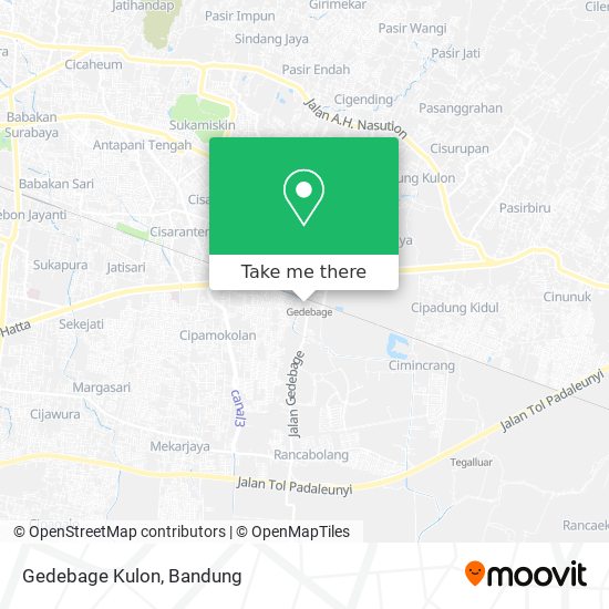 Gedebage Kulon map