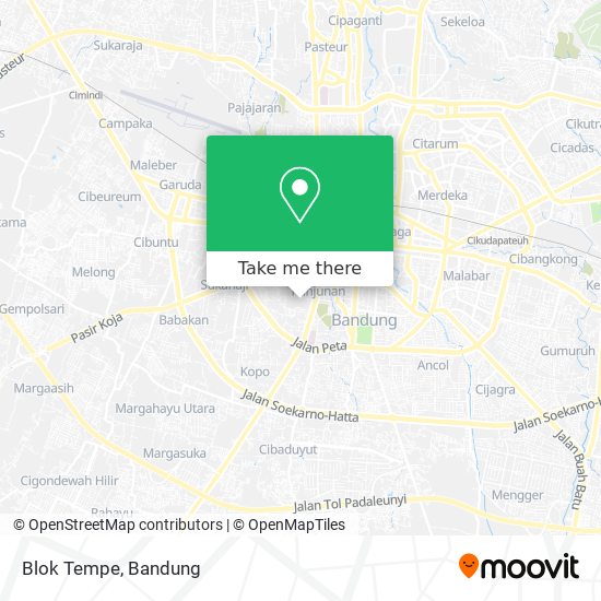 Blok Tempe map