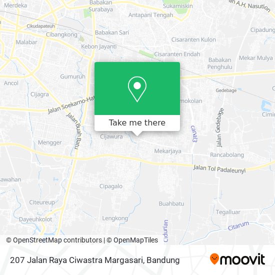 207 Jalan Raya Ciwastra Margasari map
