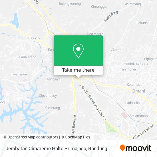 Jembatan Cimareme Halte Primajasa map