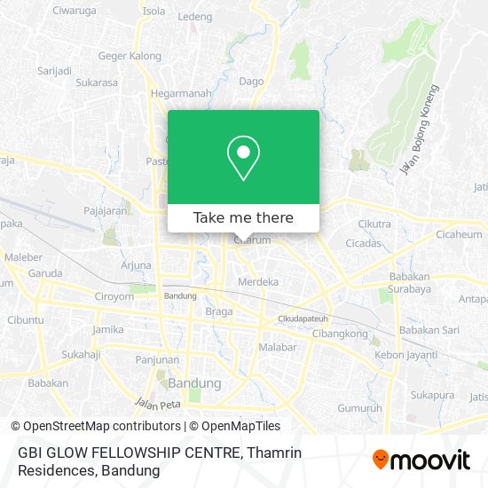 GBI GLOW FELLOWSHIP CENTRE, Thamrin Residences map