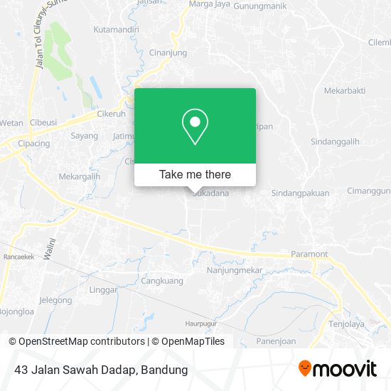43 Jalan Sawah Dadap map