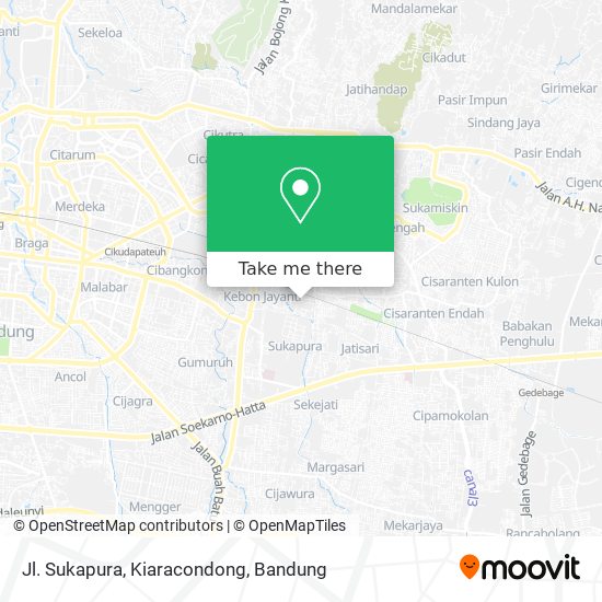 Jl. Sukapura, Kiaracondong map