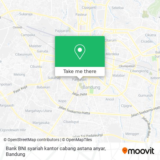 Bank BNI syariah kantor cabang astana anyar map