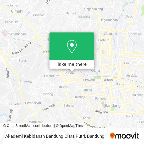 Akademi Kebidanan Bandung Ciara Putri map