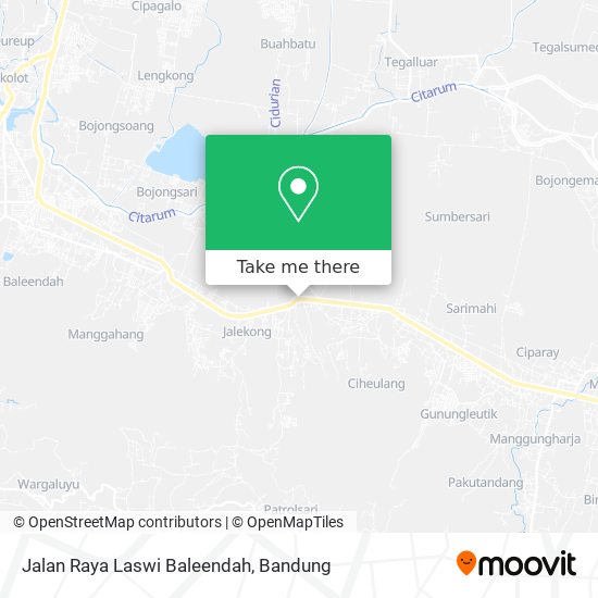 Jalan Raya Laswi Baleendah map