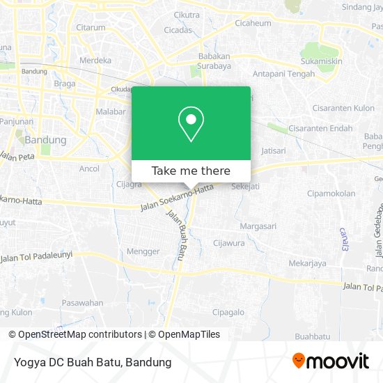 Yogya DC Buah Batu map