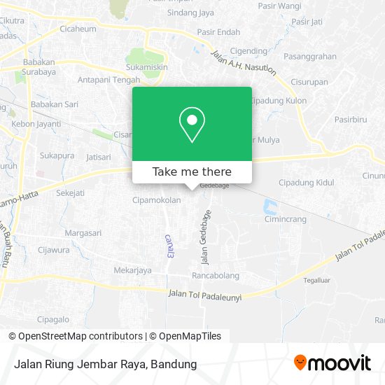 Jalan Riung Jembar Raya map