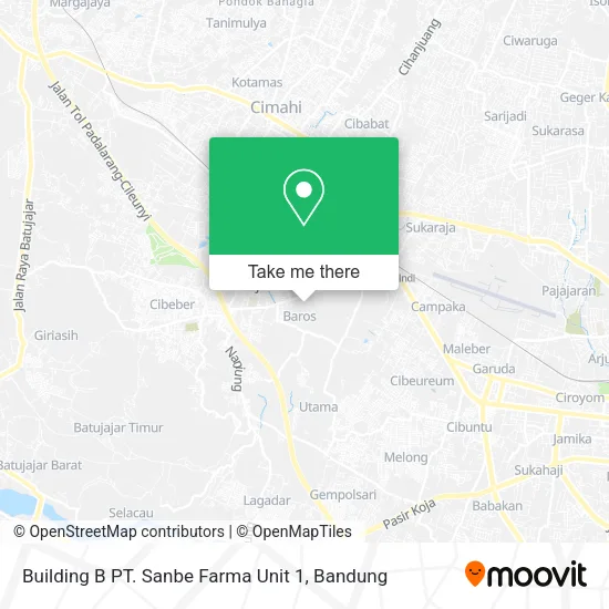 Building B PT. Sanbe Farma Unit 1 map