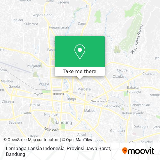 Lembaga Lansia Indonesia, Provinsi Jawa Barat map