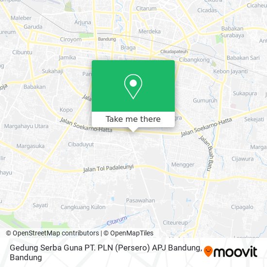 Gedung Serba Guna PT. PLN (Persero) APJ Bandung map