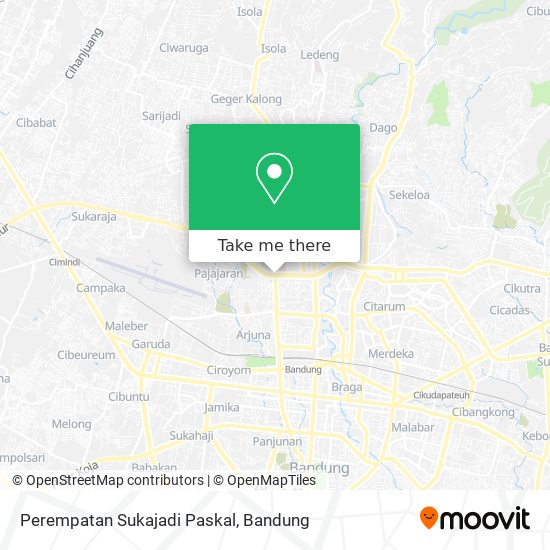 Perempatan Sukajadi Paskal map