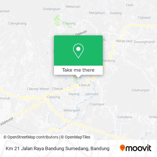 Km 21 Jalan Raya Bandung Sumedang map