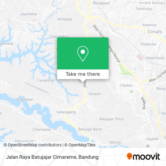 Jalan Raya Batujajar Cimareme map