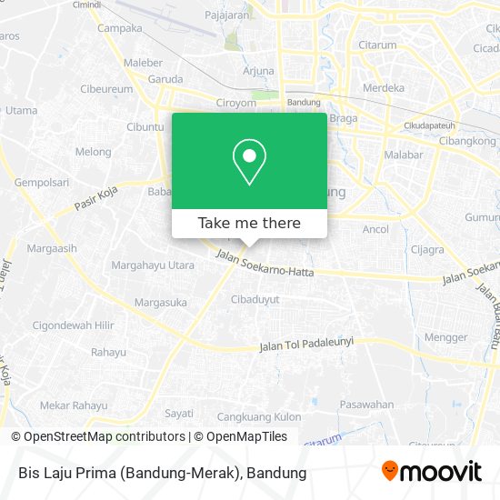 Bis Laju Prima (Bandung-Merak) map