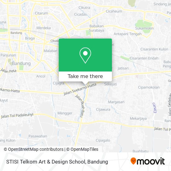 STISI Telkom Art & Design School map