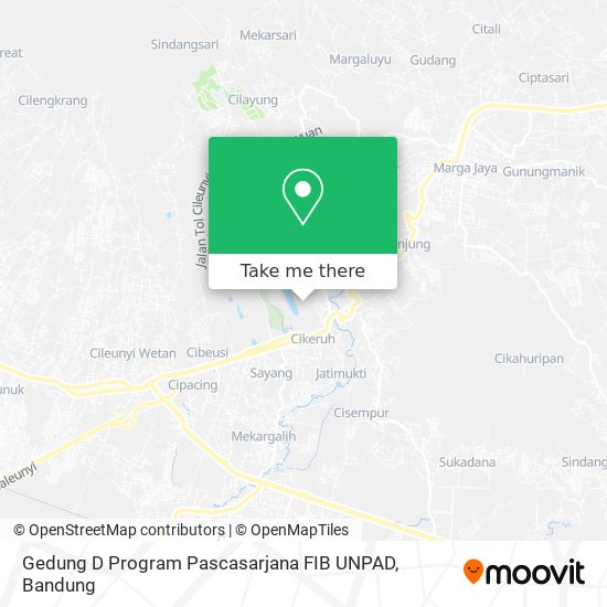 Gedung D Program Pascasarjana FIB UNPAD map