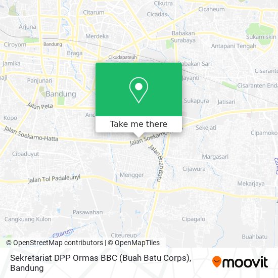 Sekretariat DPP Ormas BBC (Buah Batu Corps) map