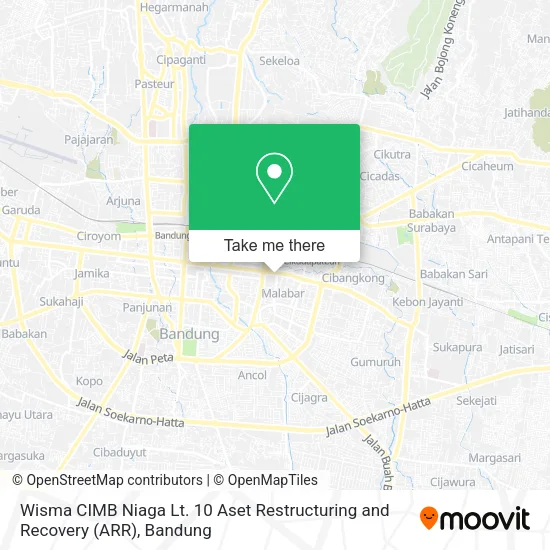 Wisma CIMB Niaga Lt. 10 Aset Restructuring and Recovery (ARR) map
