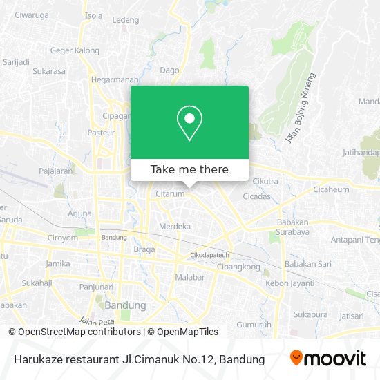 Harukaze restaurant Jl.Cimanuk No.12 map