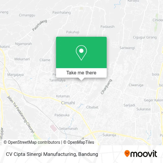 CV Cipta Sinergi Manufacturing map