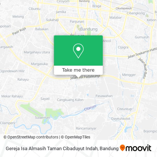 Gereja Isa Almasih Taman Cibaduyut Indah map