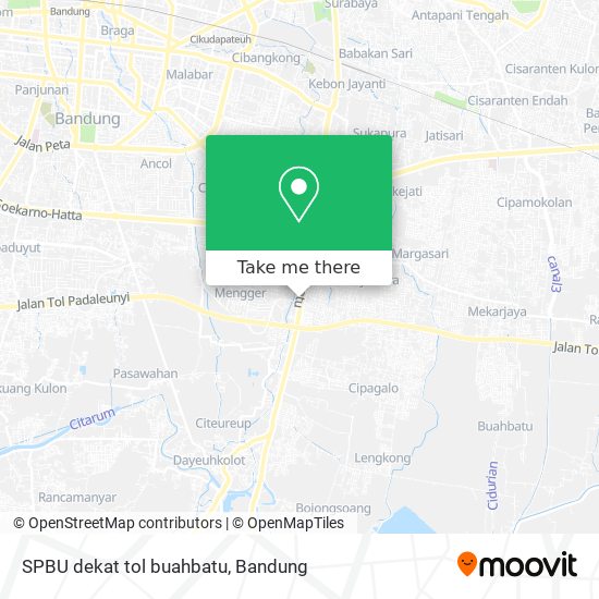 SPBU dekat tol buahbatu map
