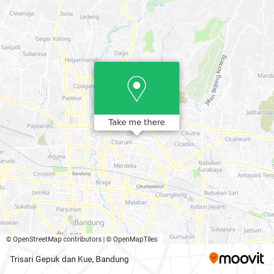 Trisari Gepuk dan Kue map