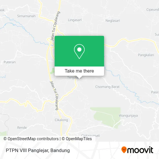 PTPN VIII Panglejar map