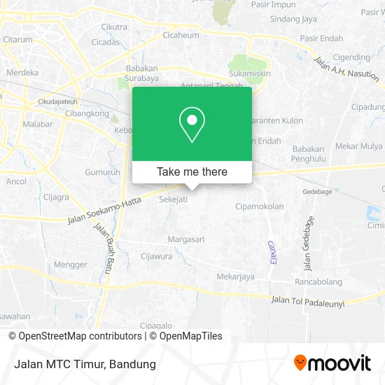 Jalan MTC Timur map
