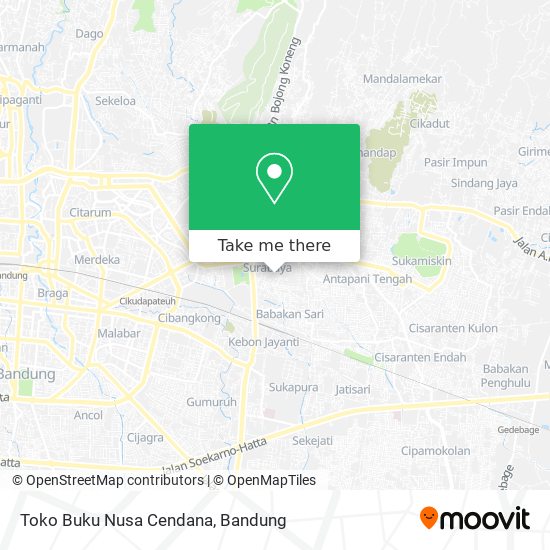 Toko Buku Nusa Cendana map