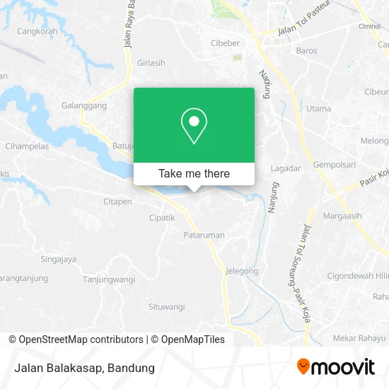 Jalan Balakasap map
