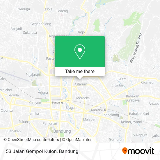 53 Jalan Gempol Kulon map