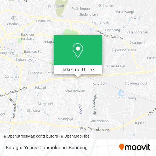 Batagor Yunus Cipamokolan map