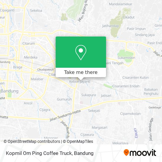 Kopmil Om Ping Coffee Truck map