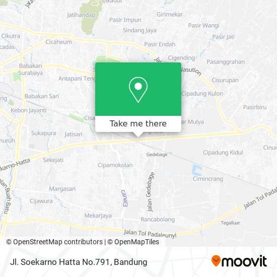 Jl. Soekarno Hatta No.791 map
