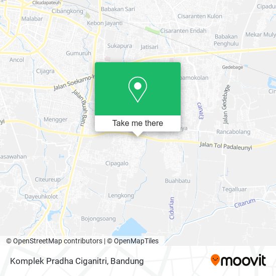 Komplek Pradha Ciganitri map