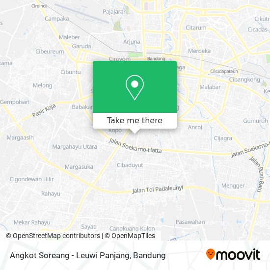 Angkot Soreang - Leuwi Panjang map