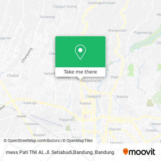 mess Pati TNI AL Jl. Setiabudi,Bandung map