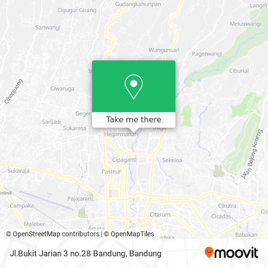 Jl.Bukit Jarian 3 no.28 Bandung map